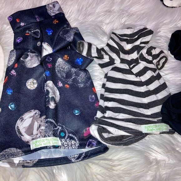 Cat Dog Sphynx Clothes Made with Love lot of 7 shirts 3 hats - Picture 15 of 16